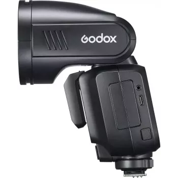 Zibspuldze Godox V100 priekš Sony — pārnēsājama 100 Ws kameras zibspuldze, iebūvēts uzlādējams akumulators