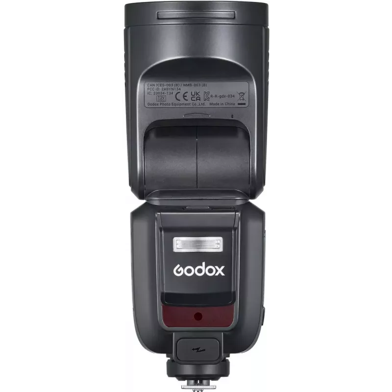 Zibspuldze Godox V100 priekš Sony — pārnēsājama 100 Ws kameras zibspuldze, iebūvēts uzlādējams akumulators