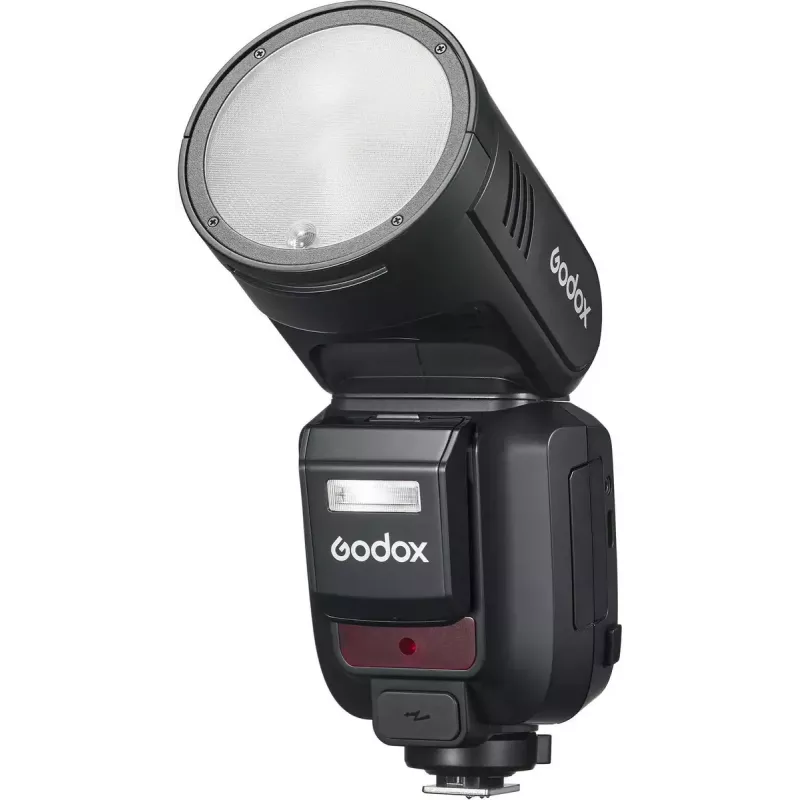 Zibspuldze Godox V100 priekš Sony — pārnēsājama 100 Ws kameras zibspuldze, iebūvēts uzlādējams akumulators