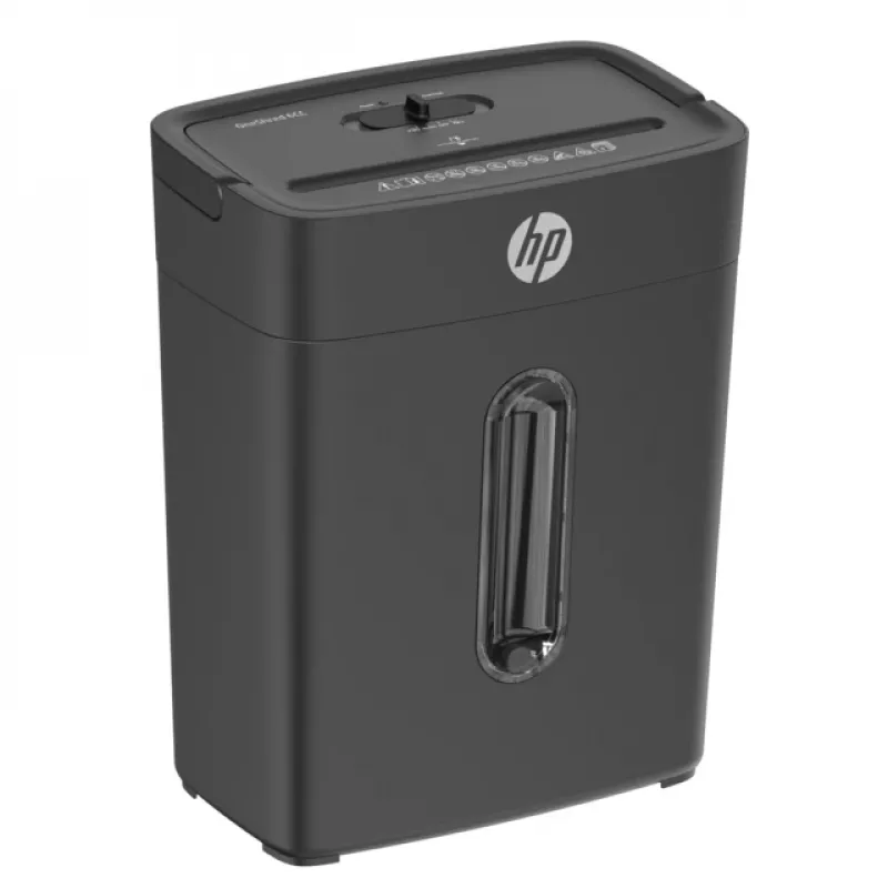 HP One Shred 6CC papīra smalcinātājs ar daļiņu griezumu 68 dB Melns