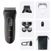Braun 3000BT baterija Trimmer 5 7 mm Wet & Dry Melns pelēka