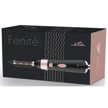 Karstā gaisa birste ETA Fenite Edition, Airflow, 1000 W, keramikas vārpsta, 2 siltuma iestatījumi, 1,75 m vads, Melna/Rozā