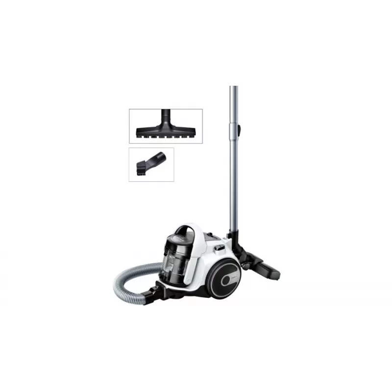 Bosch Serie 2 BGS05A222 putekļsūcējs 1,5 L cilindra putekļsūcējs sausai tīrīšanai 700 W bez putekļu maisa