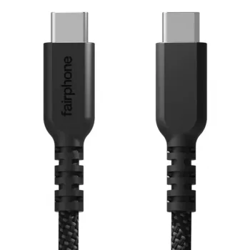USB kabelis Fairphone ACCABL-2CC-WW1 USB 2.0 1 m USB C melns