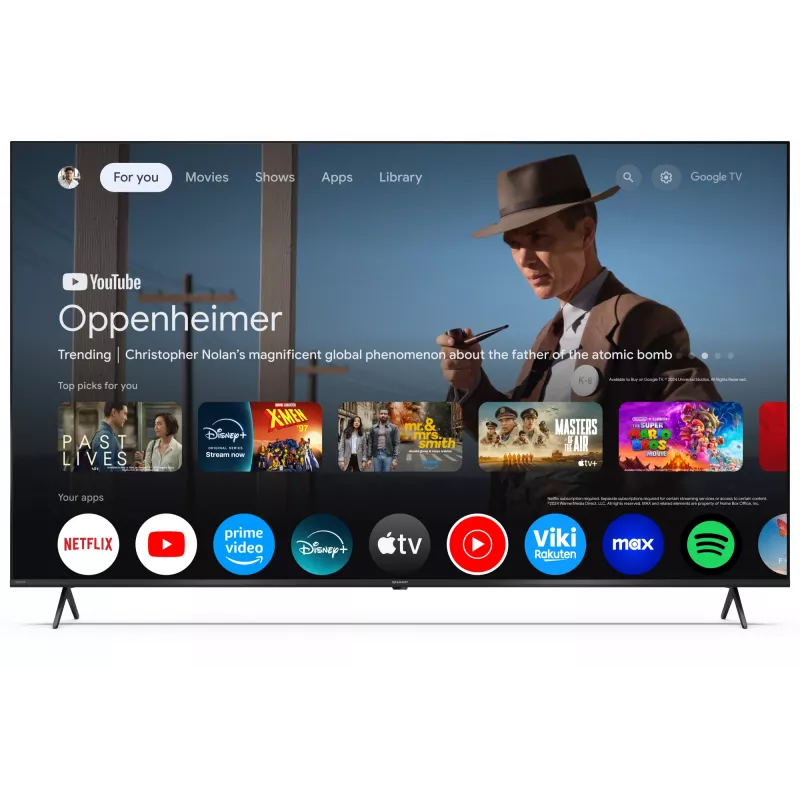 Sharp 70HP5265E TV 177.8 cm (70 collas) 4K Ultra HD viedais televizors Wi-Fi melns