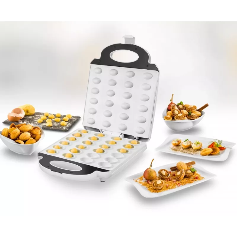 Unold 48360 vafeļu dzelzs 24 vafeļu 1400 W Nerūsējošais tērauds, Balts