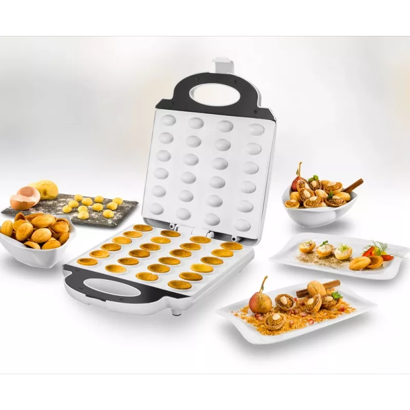 Unold 48360 vafeļu dzelzs 24 vafeļu 1400 W Nerūsējošais tērauds, Balts