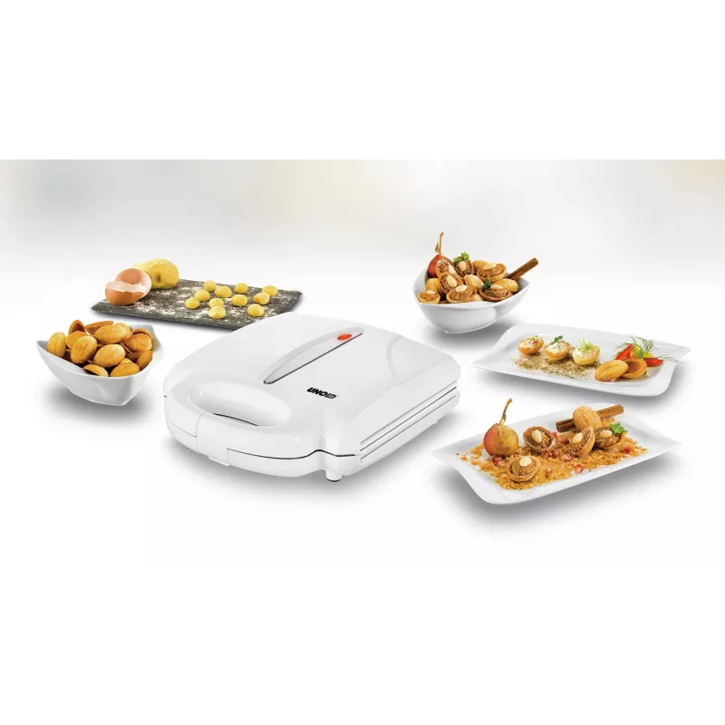 Unold 48360 vafeļu dzelzs 24 vafeļu 1400 W Nerūsējošais tērauds, Balts