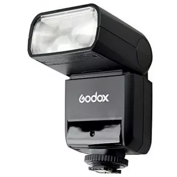 Kompakta zibspuldze Godox TT350 melna, uzlādes laiks 2,2 s, AA baterijas