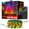 Viedās virkņu gaismas Govee 2S 20 m, Wi‑Fi/Bluetooth, zaļa, 20 m garums, 2,5 m strāvas kabelis, 6 mm platums