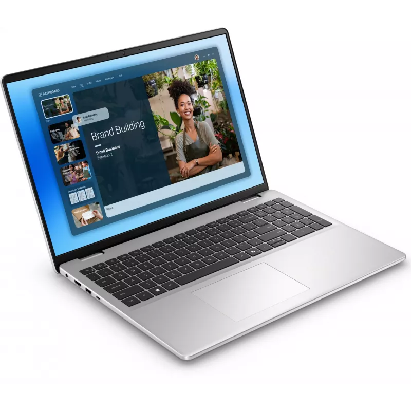 DELL DC16251 Intel Core 7 150U Klēpjdators 40,6 cm (16 collas) Full HD+ 16 GB DDR5-SDRAM 512 GB SSD Wi-Fi 6E (802.11ax) Windows 11 Pro Platīna, Sudraba