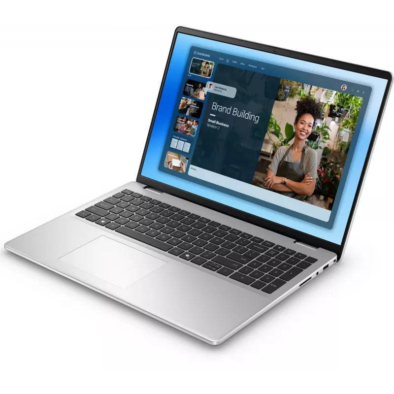 DELL DC16251 Intel Core 7 150U Klēpjdators 40,6 cm (16 collas) Full HD+ 16 GB DDR5-SDRAM 512 GB SSD Wi-Fi 6E (802.11ax) Windows 11 Pro Platīna, Sudraba