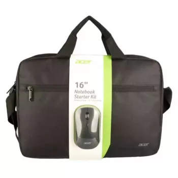 Acer Starter Kit AAK510, 16 collu portatīvā datora soma ar bezvadu peli, melna