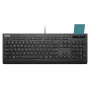 Tastatūra Lenovo Smartcard II, vadu, igauņu, melna, USB-A, virzuļa slēdzis
