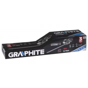 Bezvada šķēres GRAPHITE 58G032, 51 cm griešanas garums, ar baterijām darbināms dārza instruments
