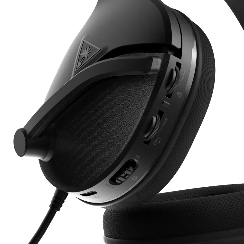 Turtle Beach Recon 200 Melns Gen 2 vadu pastiprinātas spēļu austiņas - PS4, PS5, Xbox Series X vai S One un PC