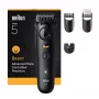 Bārdas trimmeris BRAUN BT5520 — 0,5–20 mm, 40 garuma soļi, uzlādējams, 120 min baterija, melns