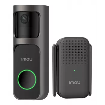 Imou Doorbell 2S Kit Melns 3 MP Bezvadu stiprinājums pie sienas