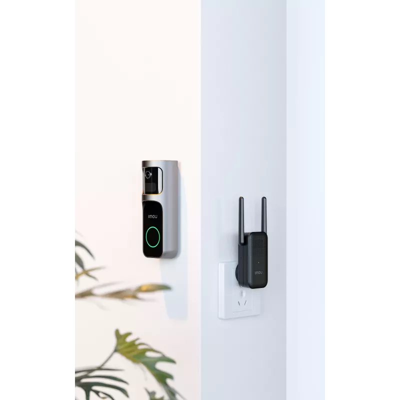 Imou Doorbell 2S Kit Melns 3 MP Bezvadu stiprinājums pie sienas
