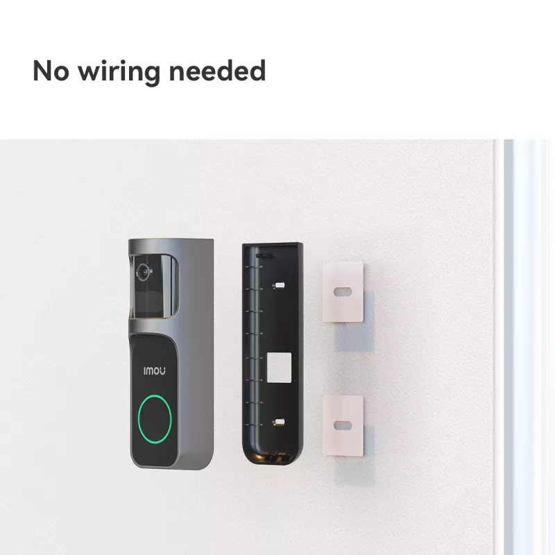 Imou Doorbell 2S Kit Melns 3 MP Bezvadu stiprinājums pie sienas