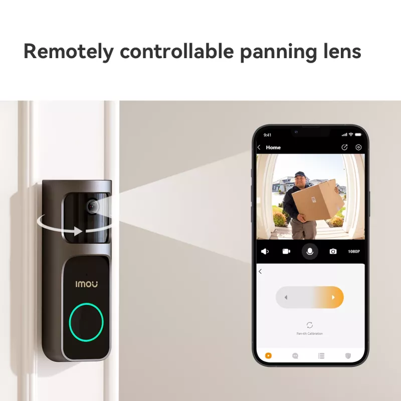 Imou Doorbell 2S Kit Melns 3 MP Bezvadu stiprinājums pie sienas