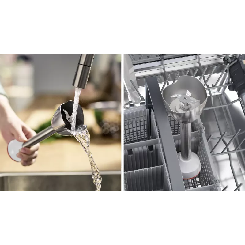 Bosch Serie 4 MSM4W210 blenderis 0,6 L Iegremdējamais blenderis 600 W Melns, Balts