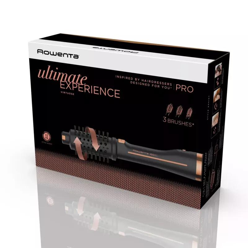 Rowenta Ultimate Experience CF9625 Karstā gaisa suka Silts melns, Bronzas krāsa 750 W