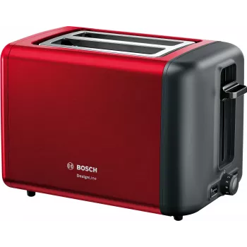 Bosch TAT3P424 tosteris 2 šķēles 970 W Melns, Sarkans
