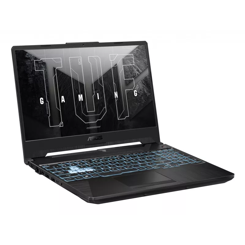 Portatīvais dators ASUS TUF Gaming A15 FA506NCG — AMD Ryzen 7 7445HS, 15,6 collu FHD, 16 GB DDR5, 512 GB SSD, RTX 3050, Win11 Home, melns