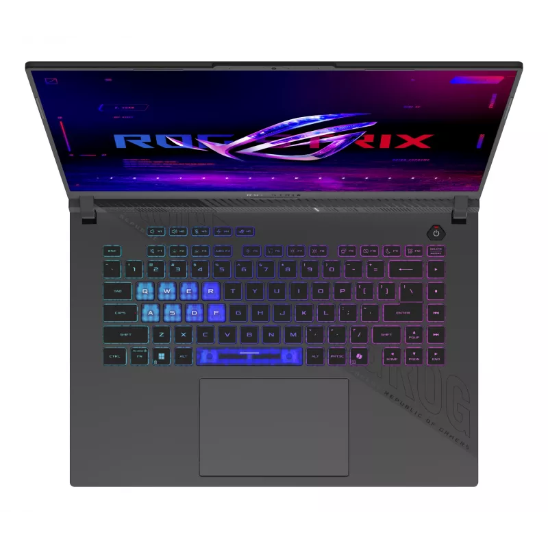 Klēpjdators ASUS ROG Strix G16 G614PR-RV092W — AMD Ryzen 9 8940HX, 16 collu WUXGA, 16 GB DDR5, 1 TB SSD, RTX 5070 Ti, Wi‑Fi 6E, Windows 11