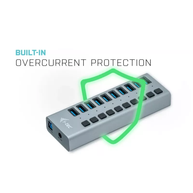 i-tec USB 3.0 uzlādes HUB 10 porti + Strāvas adapteris 48 W