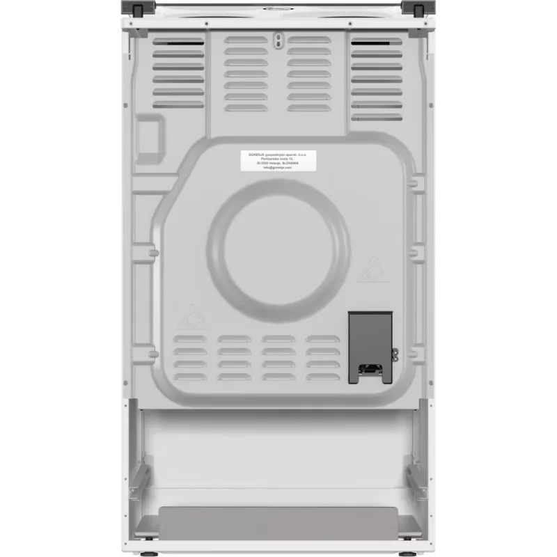Gorenje GE5A21WH plīts Brīvi stāvoša plīts Elektriskā Čuguna riņķi Balta