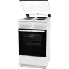 Gorenje GE5A21WH plīts Brīvi stāvoša plīts Elektriskā Čuguna riņķi Balta