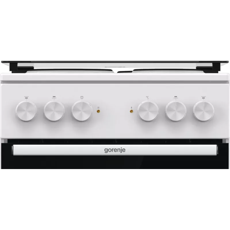 Gorenje GE5A21WH plīts Brīvi stāvoša plīts Elektriskā Čuguna riņķi Balta