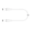 USB-C uz USB-C uzlādes/datu kabelis j5create JUCX17W, 60W, šķidrā silikona, 1,8 m, balts