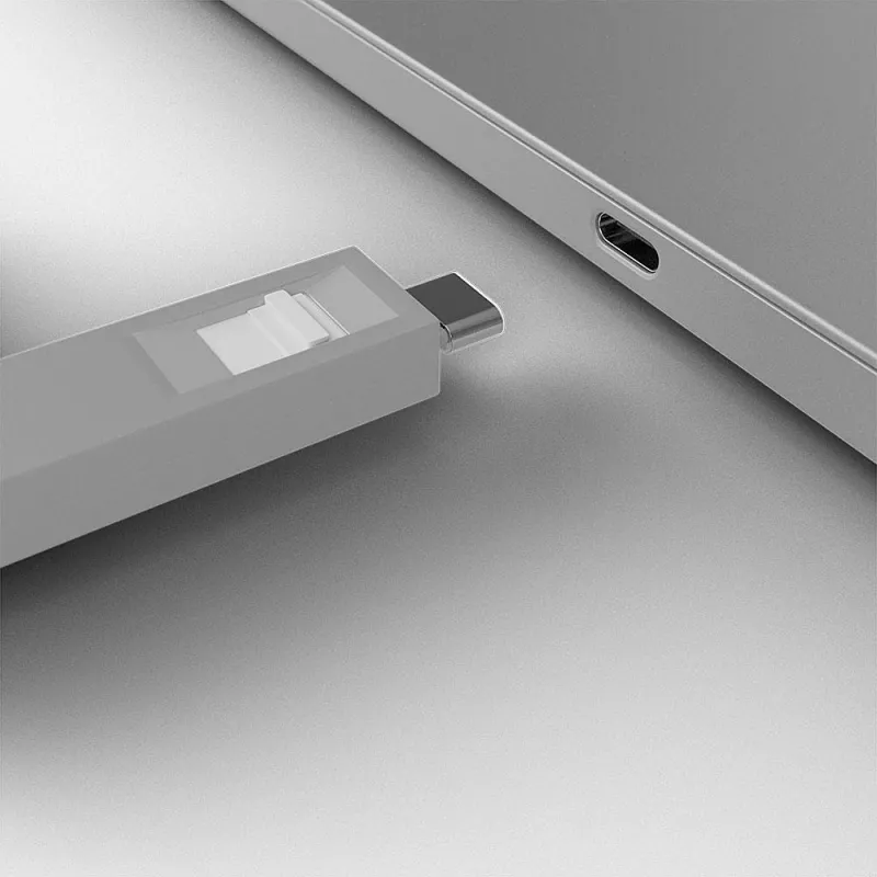 Lindy USB Type C portu bloķētāja atslēga — 4 bloķētāju iepakojums, balta