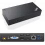 Lenovo 03X7194 klēpjdatora dokstacija/portu replikators, vadu, USB 3.2 Gen 1 (3.1 Gen 1) Type-C, melns