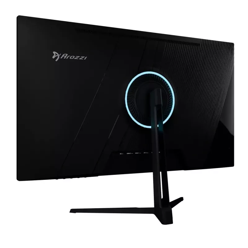 27 collu Arozzi Nova datora monitors, 2560 x 1440 Quad HD, IPS LED, 1 ms, VESA, iebūvēti skaļruņi — melns