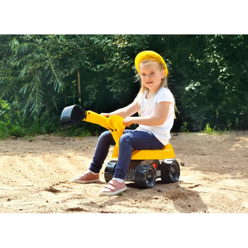 Braucamais ekskavators Lena GIGA TRUCKS Excavator PRO 4 riteņi Plastmasa Tērauds