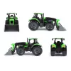 Mehāniskais rotaļu traktors Lena Deutz-Fahr Worxx ar 74 cm garumu un noņemamu piekabi