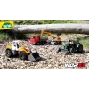 Mehāniskais rotaļu traktors Lena Deutz-Fahr Worxx ar 74 cm garumu un noņemamu piekabi