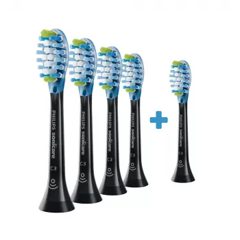 Philips Premium Plaque Defence HX9045/88 4+1 komplekts birstes galviņas 5 gab. Melns