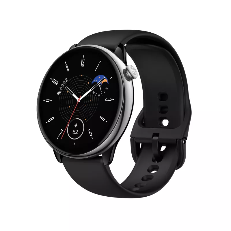 Amazfit GTR Mini 3.25 cm (1.28 collas) AMOLED 42 mm Digitāls 416 x 416 pikseļi Skārienjūtīgs Melns, Sudraba GPS (satelīts)