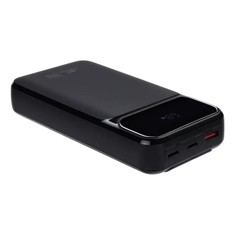 Pārnēsājams ārējais akumulators Rivacase VA2221 — 20000 mAh LiPo, PD 3.0 & QC 3.0, 3 porti (1×A, 2×C), 22,5 W izeja