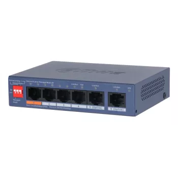 Dahua Technology CS4006-4ET2GT-60 tīkla komutators Pārvaldāms L2 Gigabit Ethernet (10/100/1000) Power over Ethernet (PoE) Zils