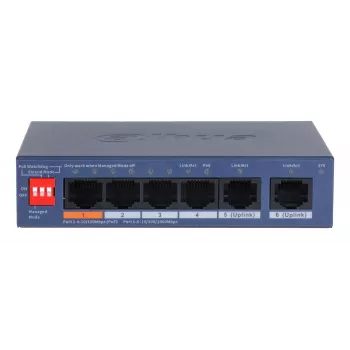 Dahua Technology CS4006-4ET2GT-60 tīkla komutators Pārvaldāms L2 Gigabit Ethernet (10/100/1000) Power over Ethernet (PoE) Zils