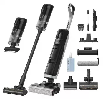 Dreame H14 Dual Stick putekļsūcējs, baterija, sausā un mitrā tīrīšana, bez maisa, 0.35 L, melns, 5000 Ah