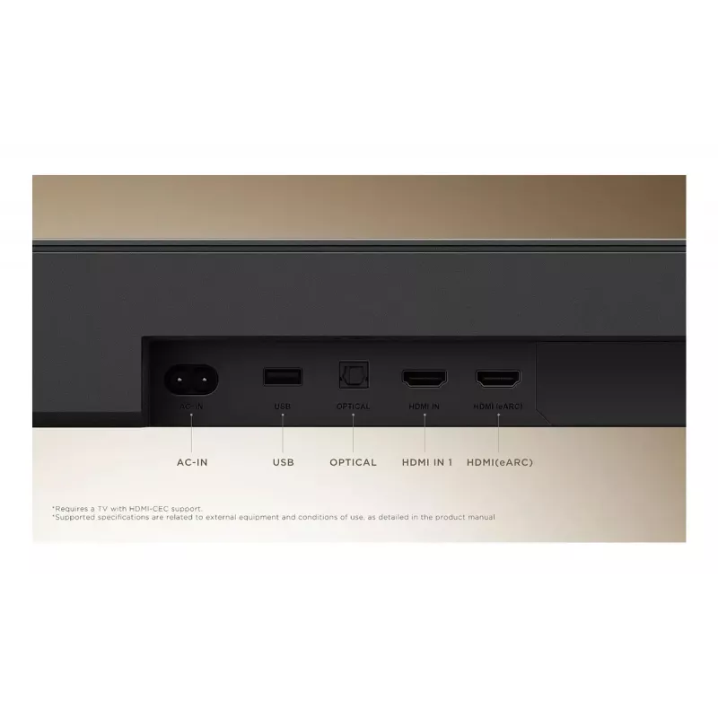 Soundbar TCL Q Q65H 5.1ch mājas kinozāle, 580 W RMS, bezvadu aktīvais zemfrekvences skaļrunis 100 W, Dolby Atmos/DTS-X, melns