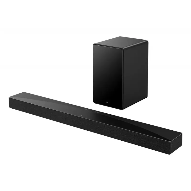 Soundbar TCL Q Q65H 5.1ch mājas kinozāle, 580 W RMS, bezvadu aktīvais zemfrekvences skaļrunis 100 W, Dolby Atmos/DTS-X, melns