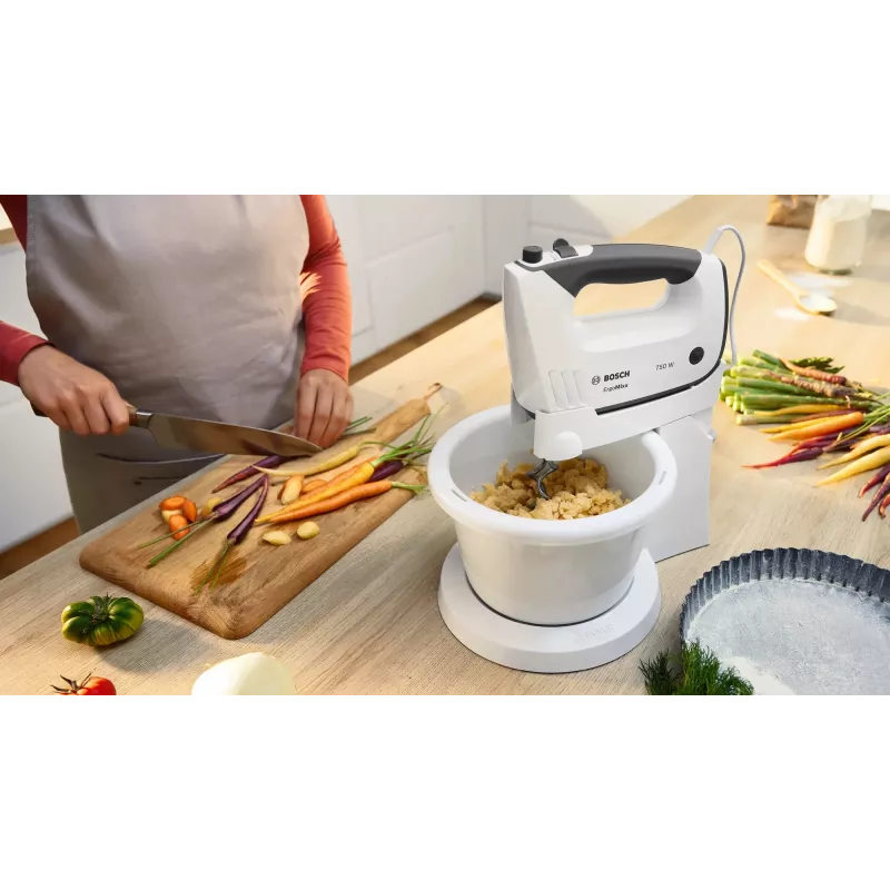 Bosch MFQ37490 mikseris Rokas mikseris 750 W Pelēks, Balts